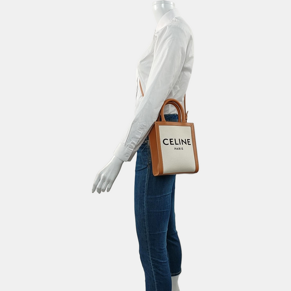 CABAS CELINE Mini Canvas White