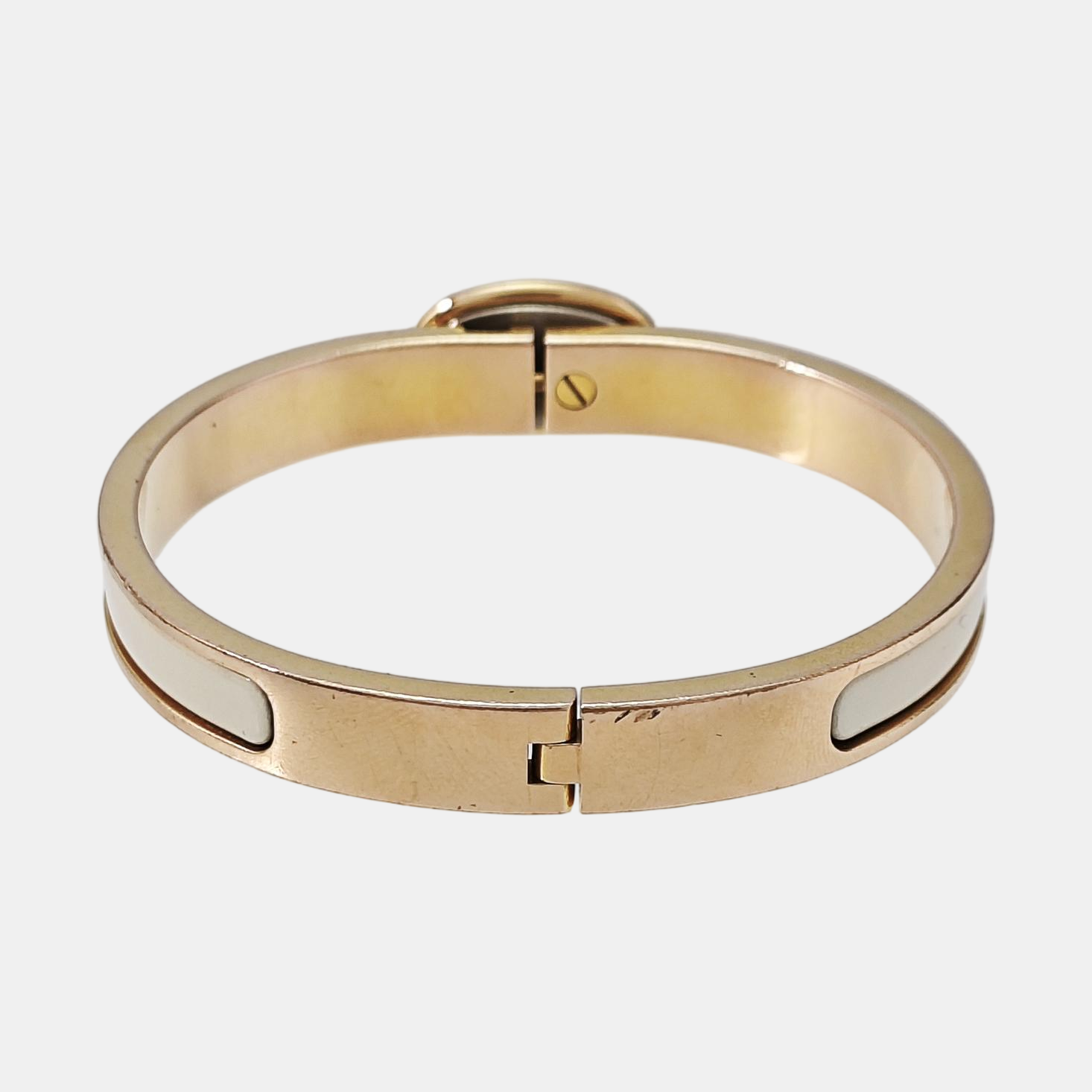 Metal White Bangle