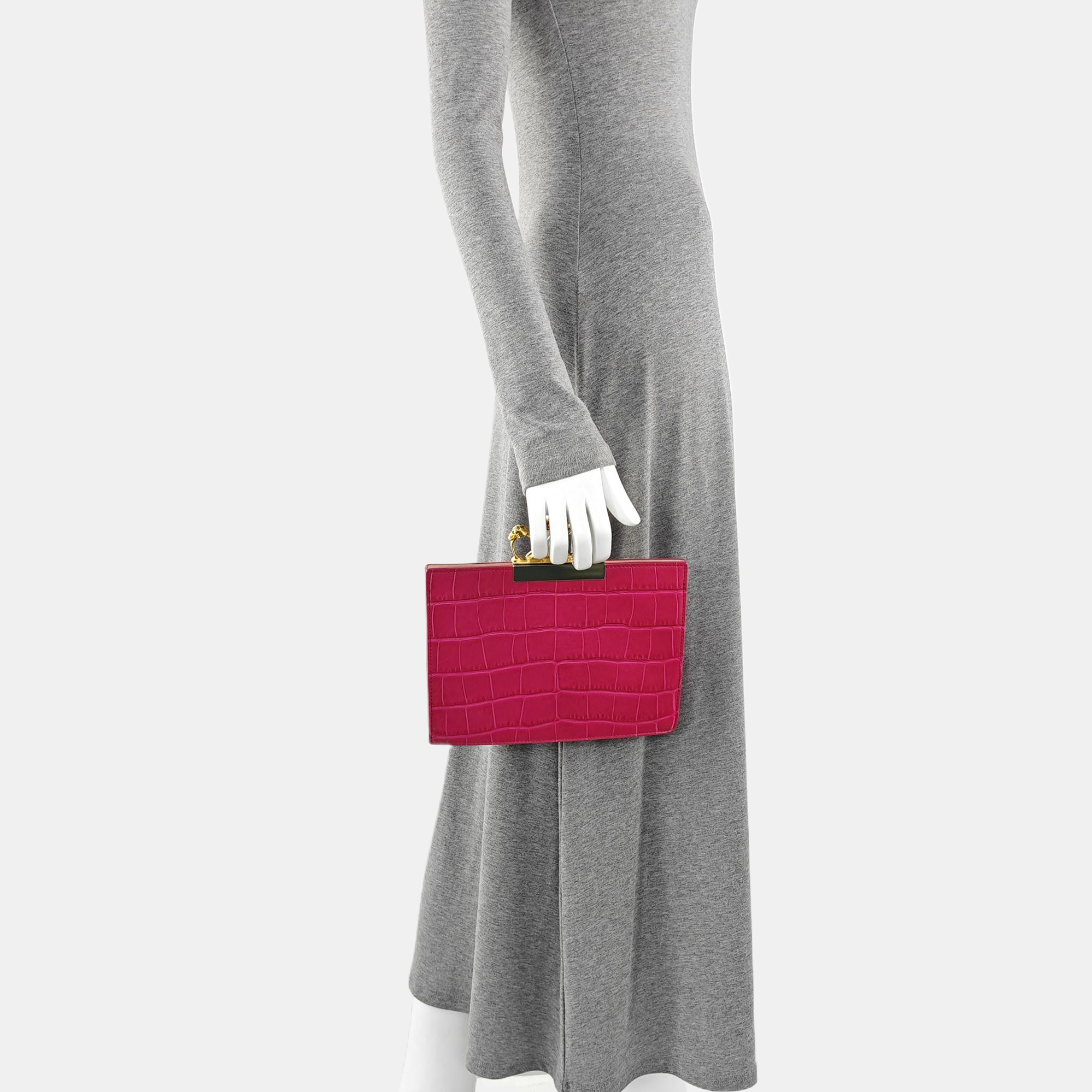 Calfskin Clutch Red