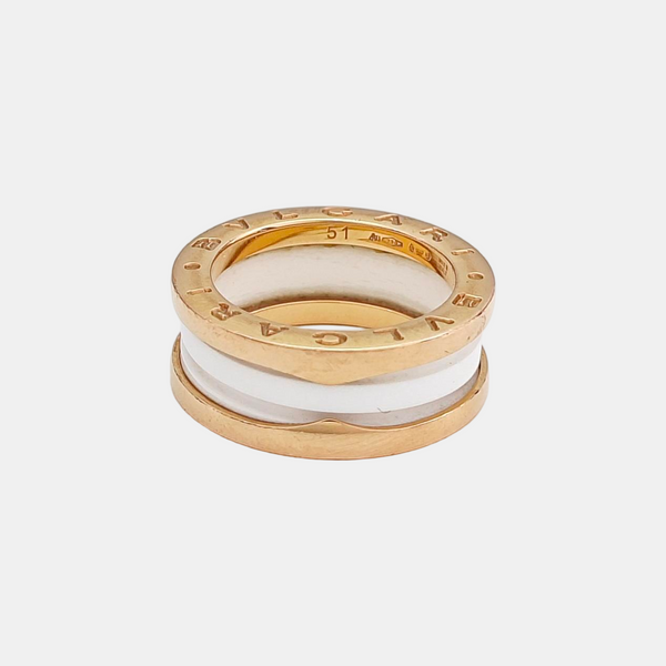B.ZERO1 18k Rose Gold Ring EU 51
