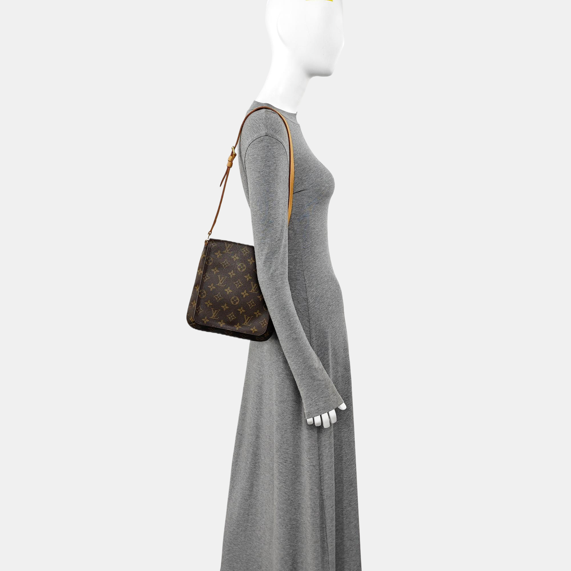 MUSETTE TANGO Monogram Coated Canvas Brown