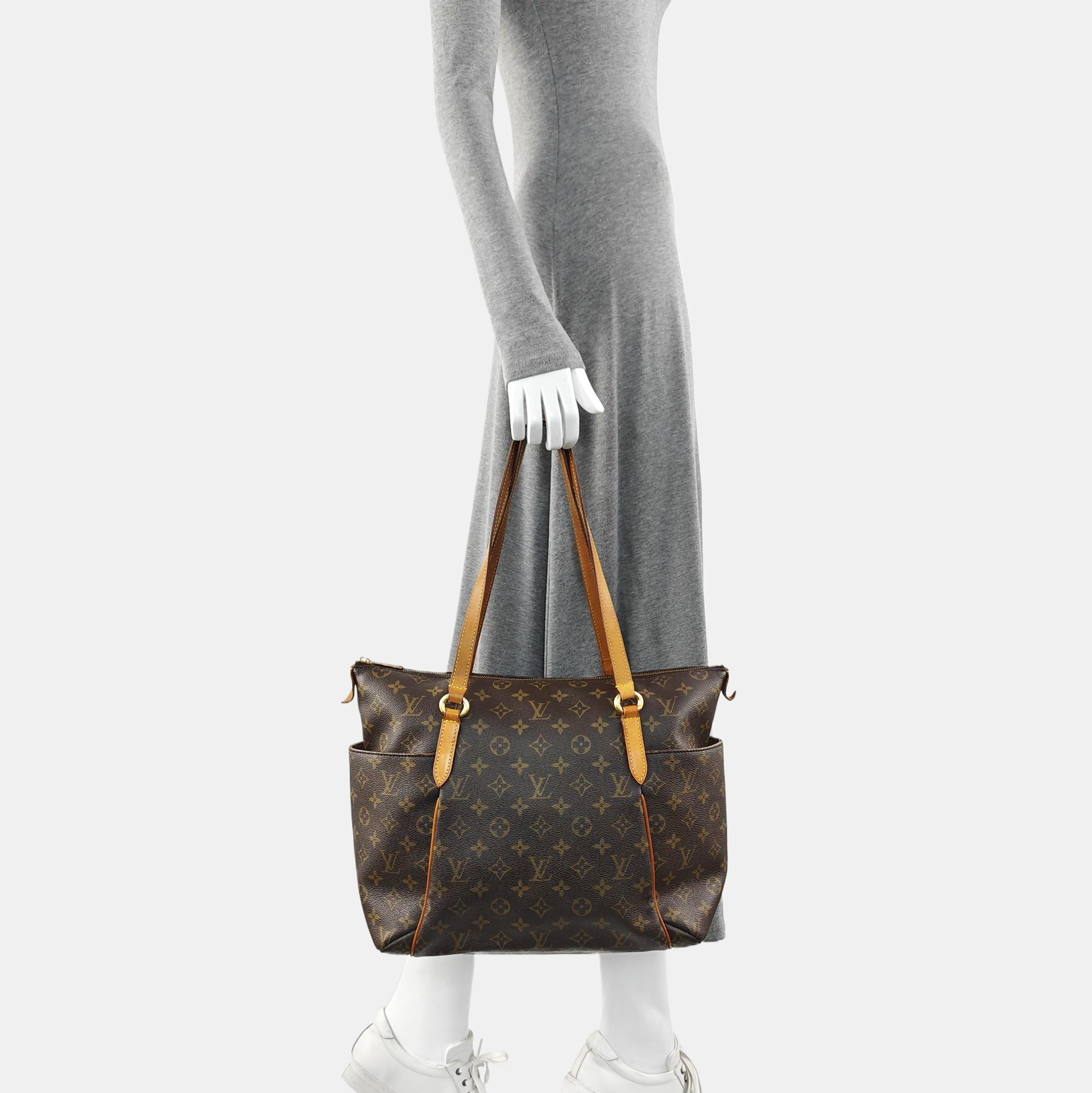 TOTALLY Monogram Coated Canvas Brown