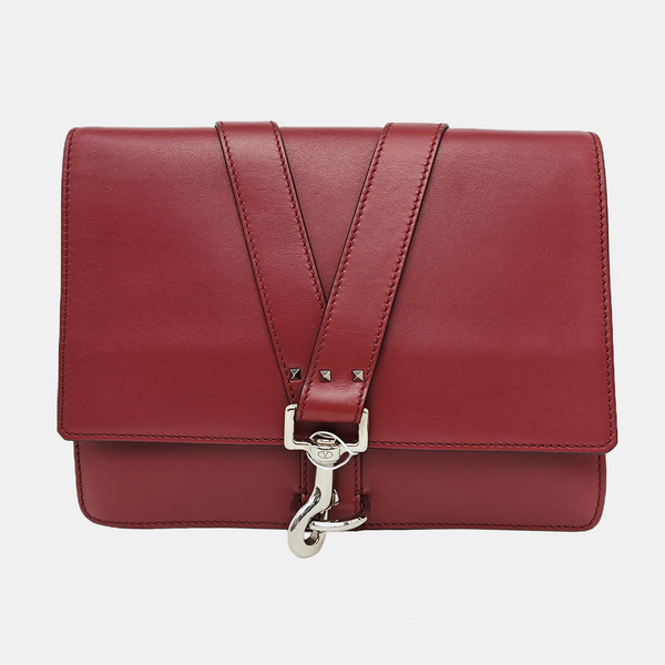 Calfskin Clutch Red