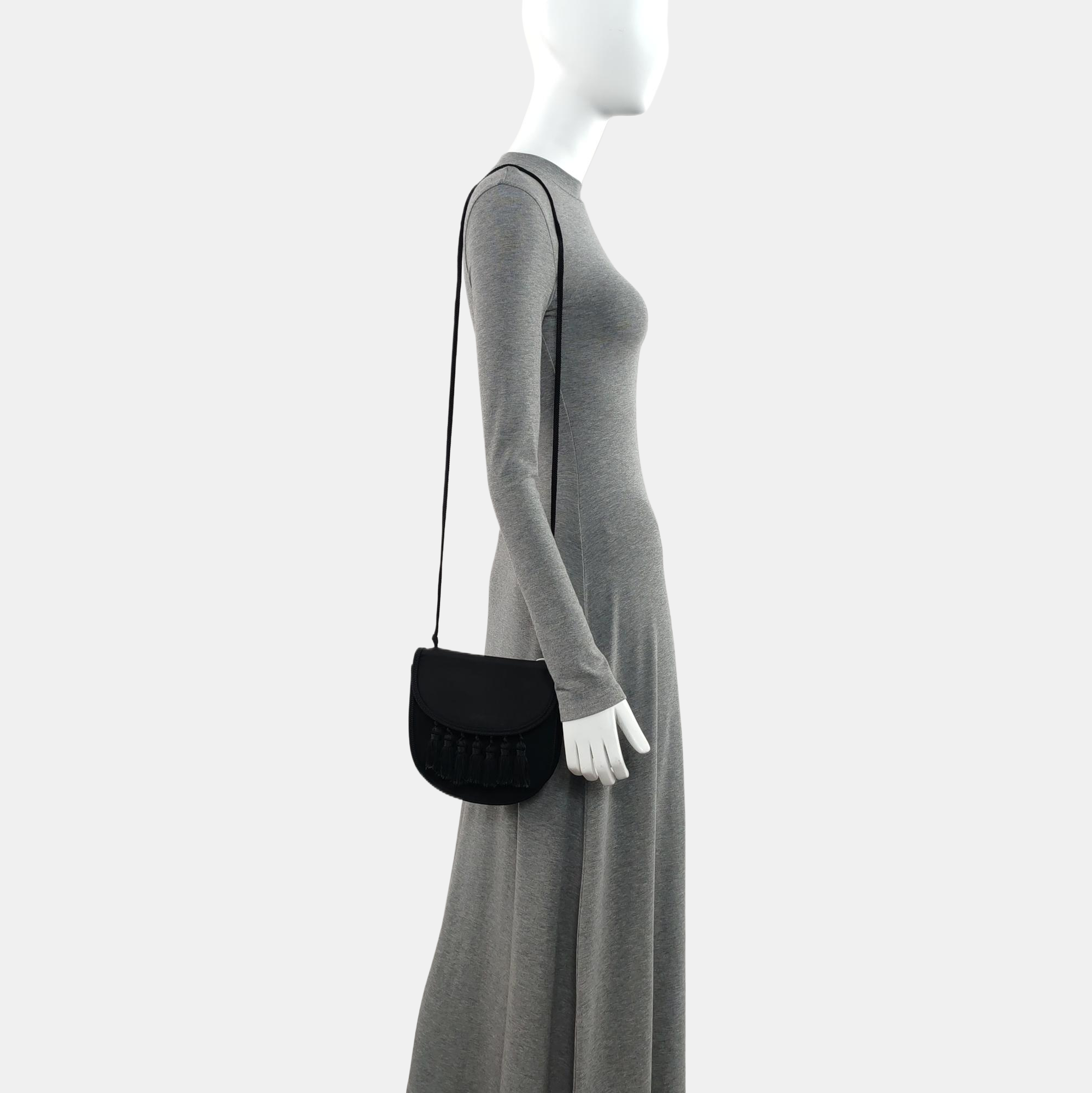 Fabric Shoulder Bag Black