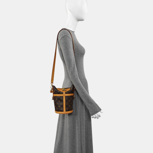 DUFFLE Monogram Coated Canvas Brown