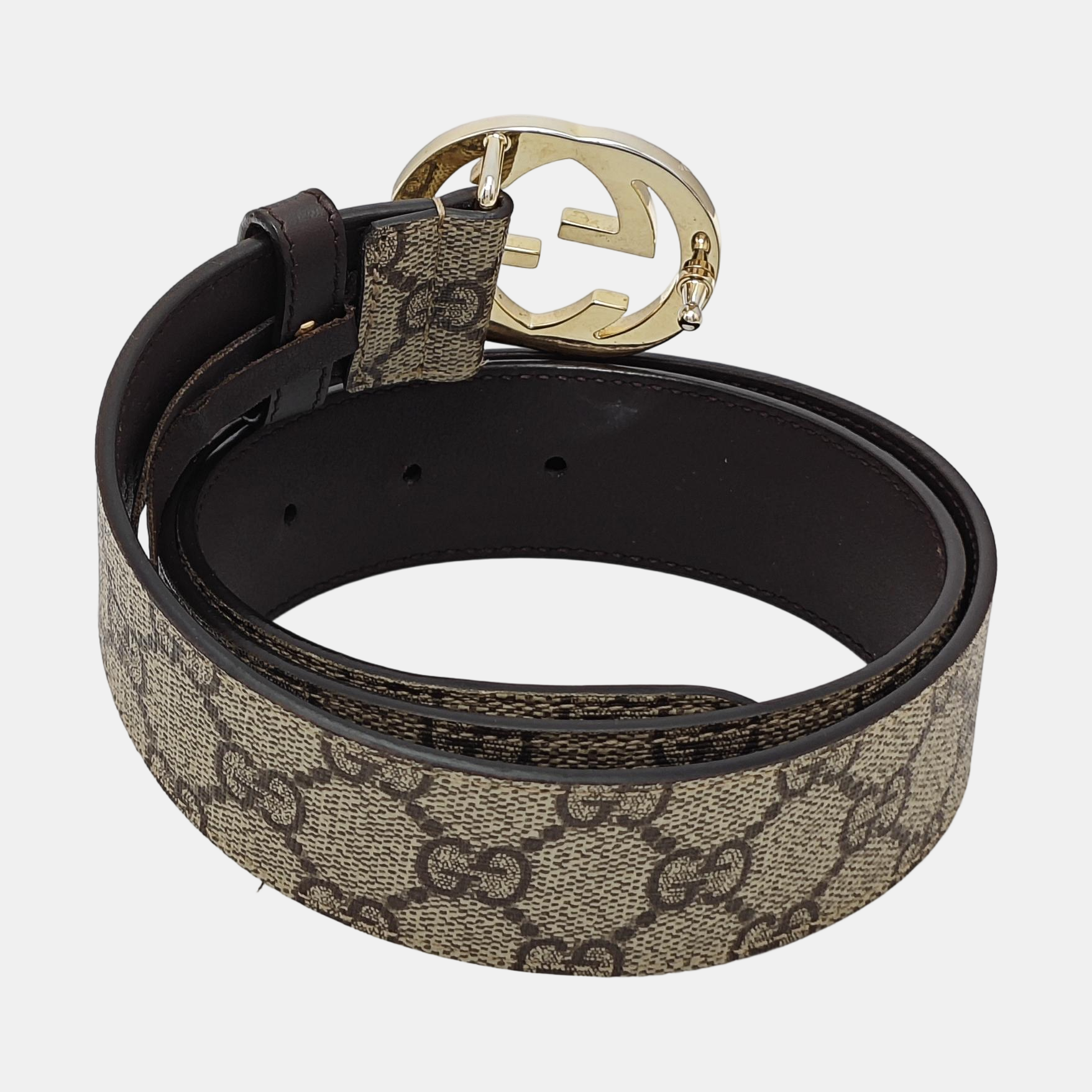 Leather Belt Beige