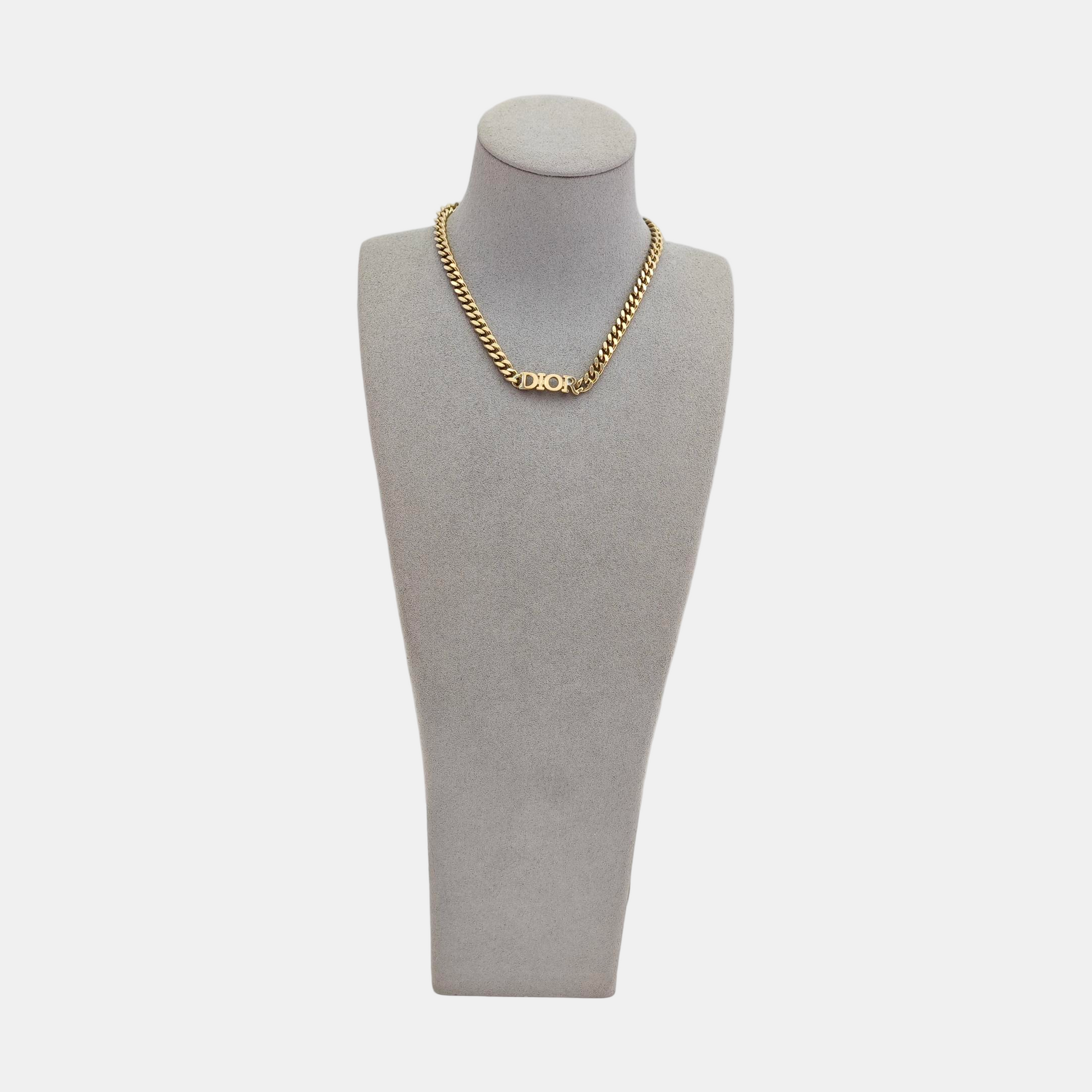 Petit CD Metal Gold Necklace