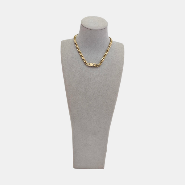 Petit CD Metal Gold Necklace