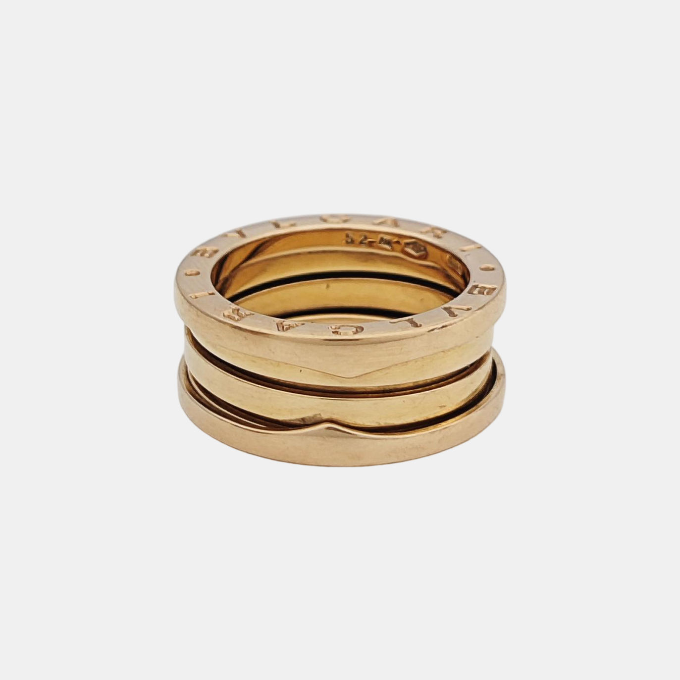 B.ZERO1 18k Rose Gold Ring EU 52