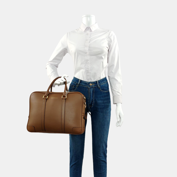 Calfskin Shoulder Bag Brown
