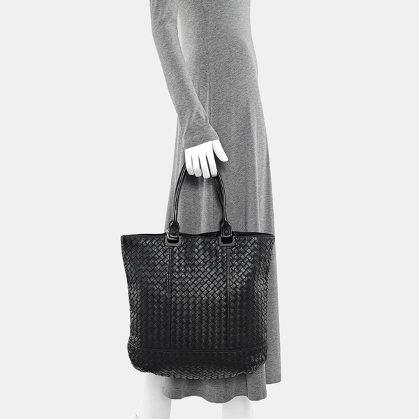 Lambskin Top Handle Bag Black