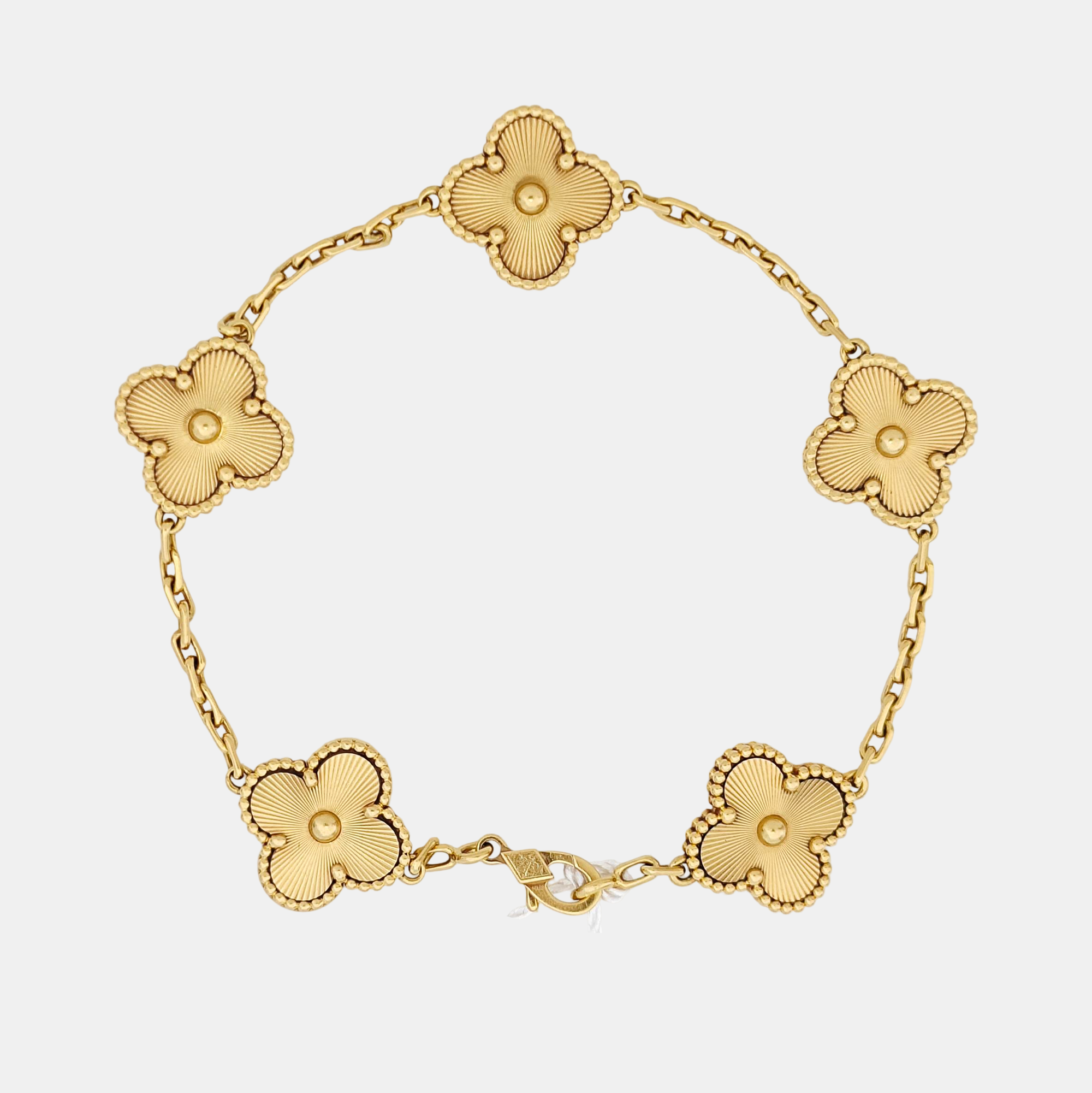 Vintage Alhambra 18k Gold Bracelet