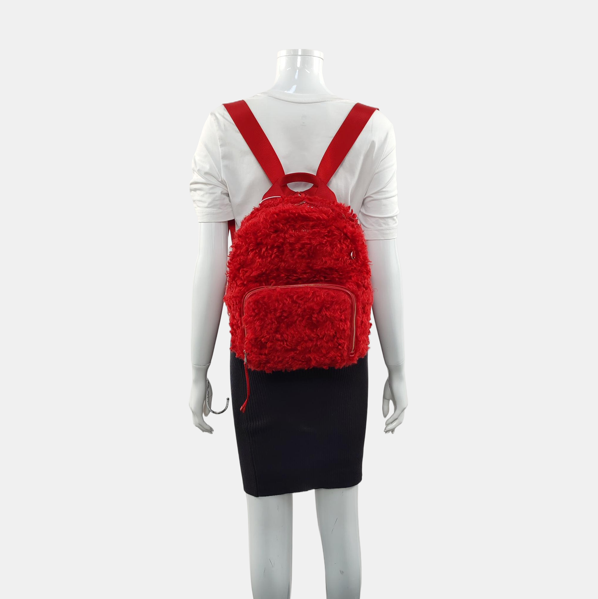 Fabric Backpack Red