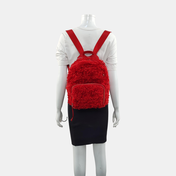 Fabric Backpack Red