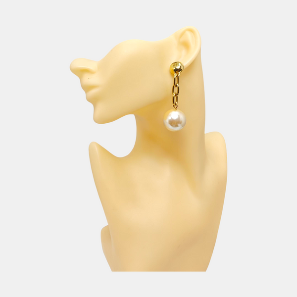 Metal Gold Stud Earrings