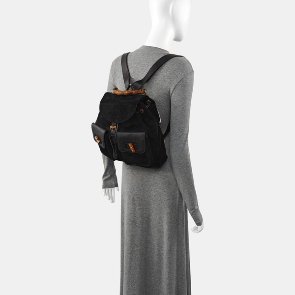 Bamboo 1947 Medium Suede Black