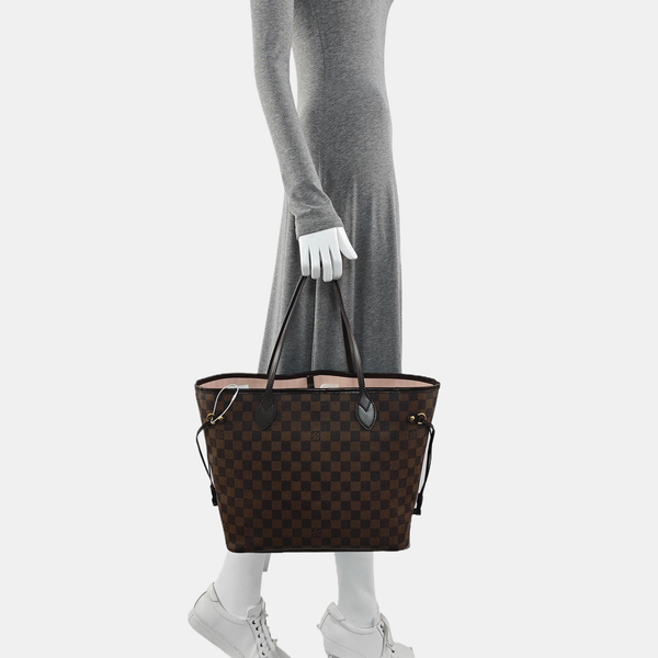 NEVERFULL MM Coated Canvas Brown