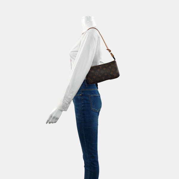 ACCESSOIRES GM Monogram Coated Canvas Brown