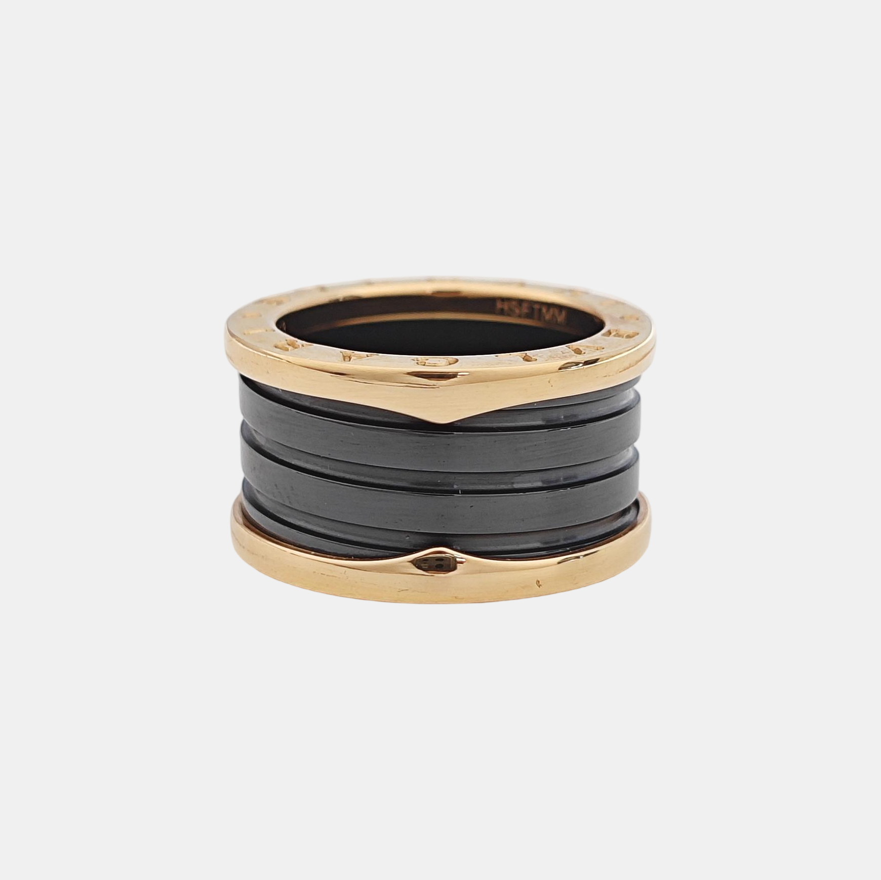 B.ZERO1 18k Rose Gold Ring EU 53
