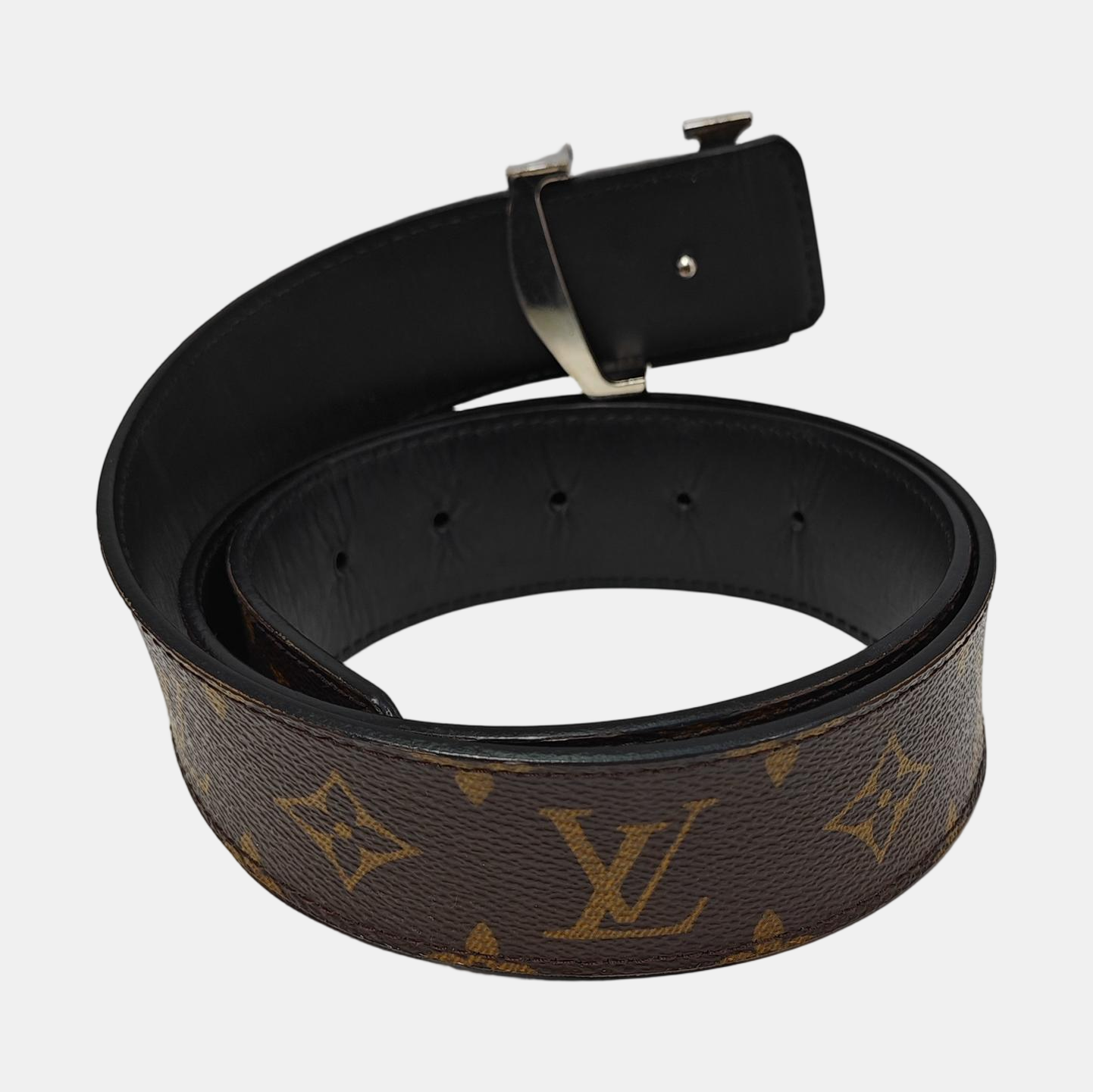 Coated Canvas Belt Brown