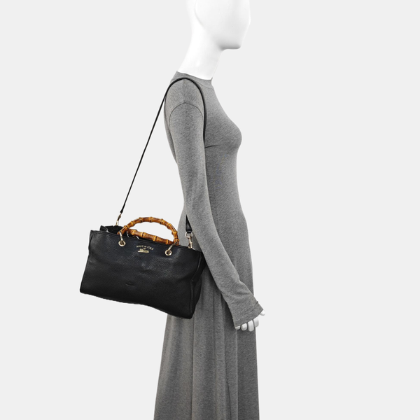 Bamboo 1947 Medium Calfskin Black