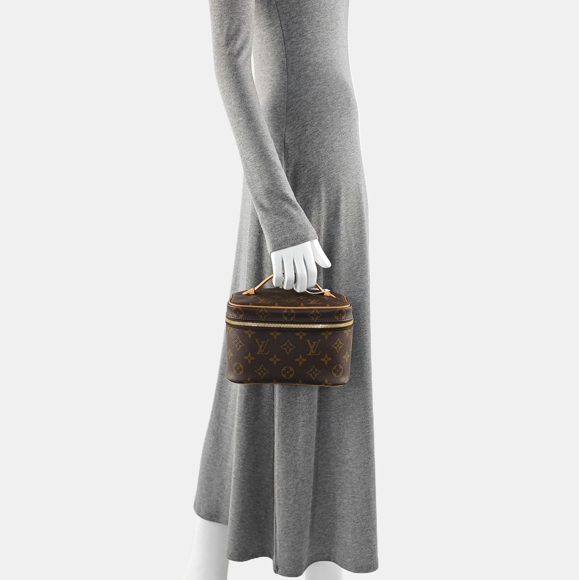 NICE Mini Monogram Coated Canvas Brown