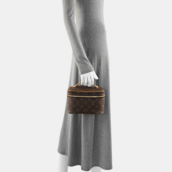 NICE Mini Monogram Coated Canvas Brown