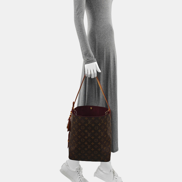 ALL IN GM Monogram Coated Canvas Brown