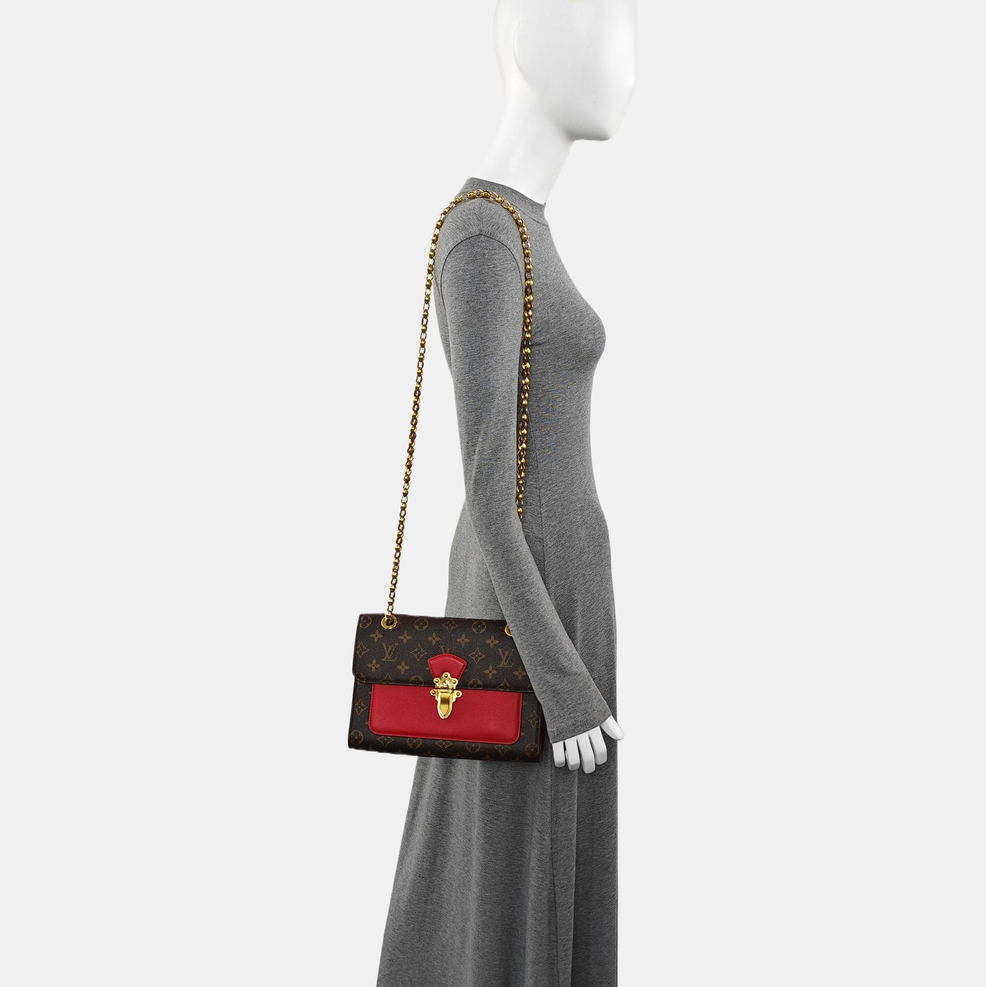 VICTOIRE Monogram Coated Canvas Brown