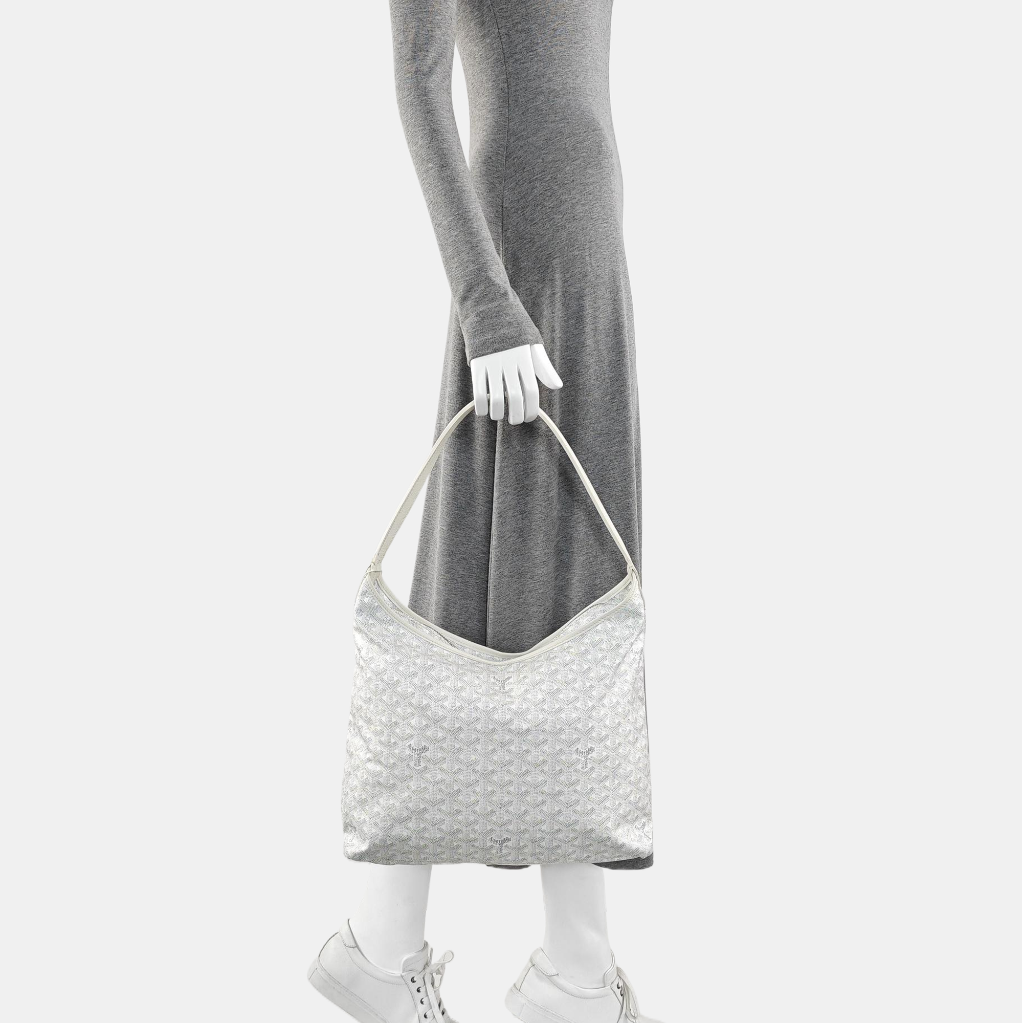 Hobo Coated Canvas White