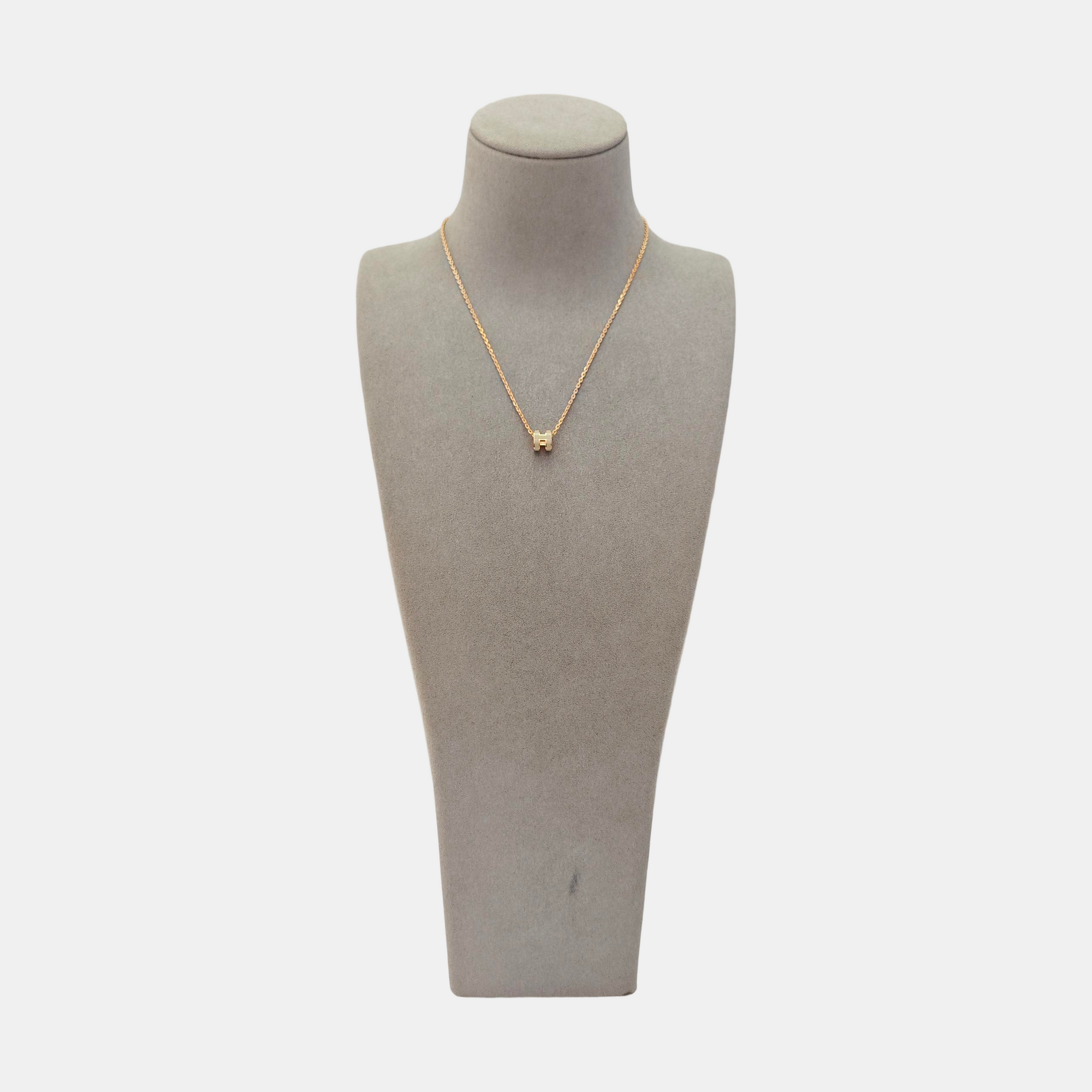 Pop H Metal Rose Gold Necklace
