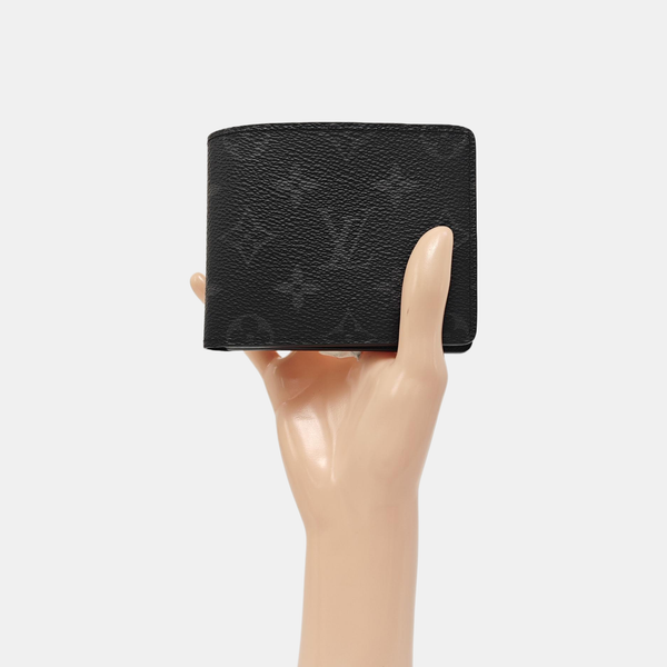 Monogram Coated Canvas Wallet Black