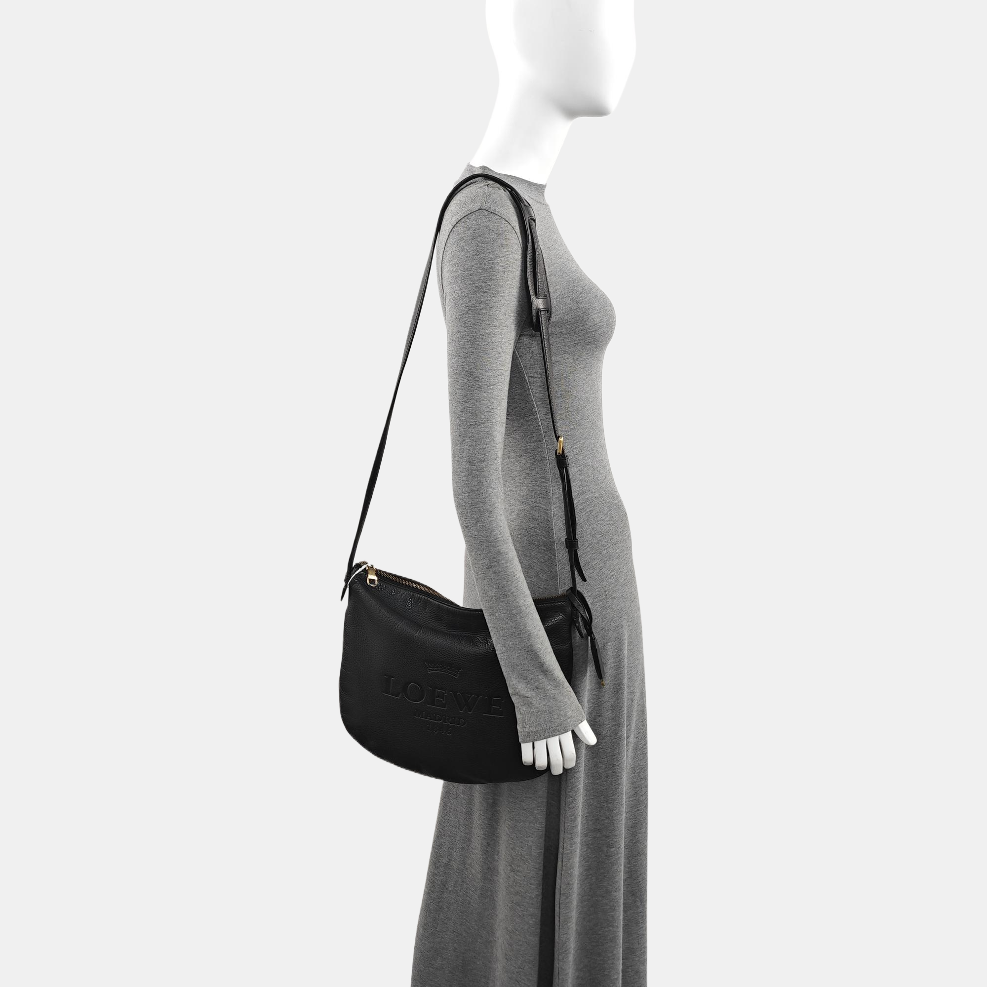 Calfskin Shoulder Bag Black