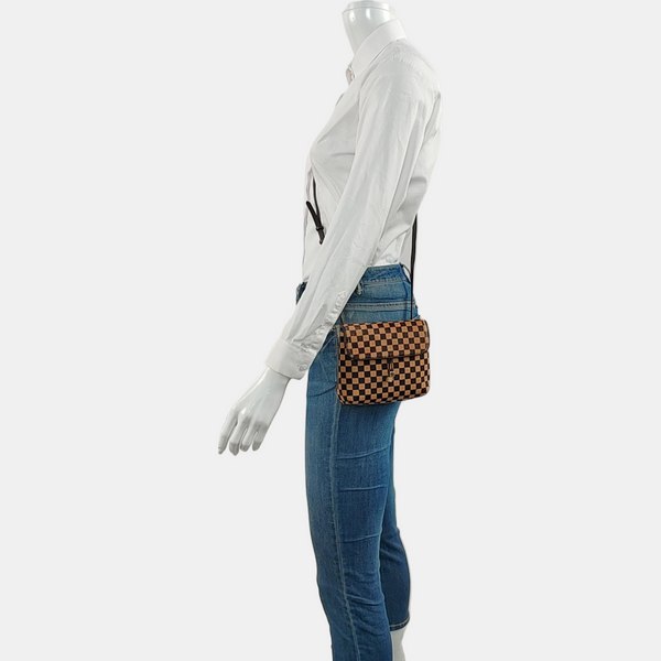 GAZELLE Damier Ebene Horsehair Brown