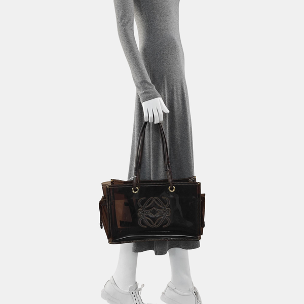 Special Material Tote Bag Brown