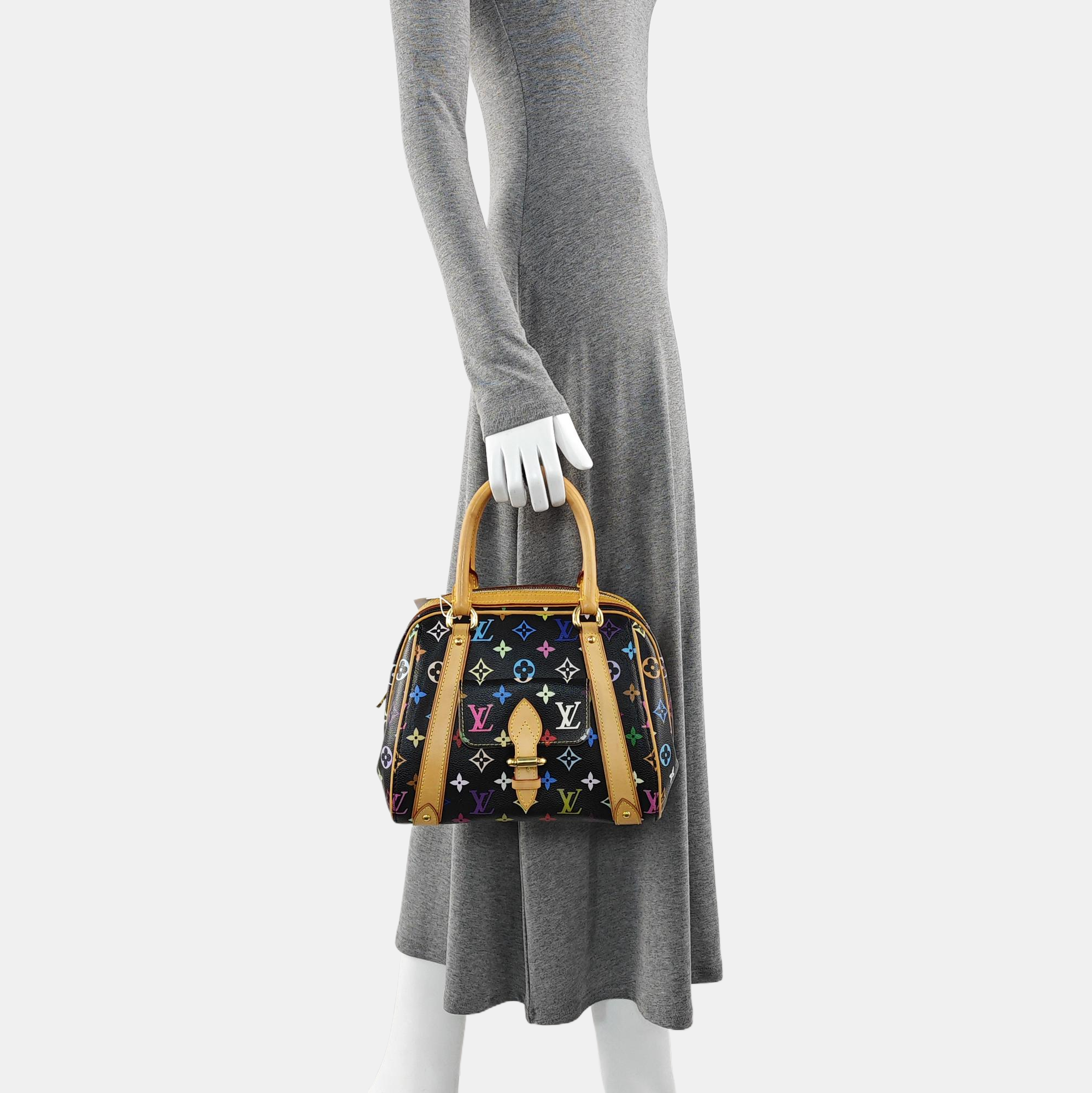 LV × TM PRISCILLA Monogram Coated Canvas Black