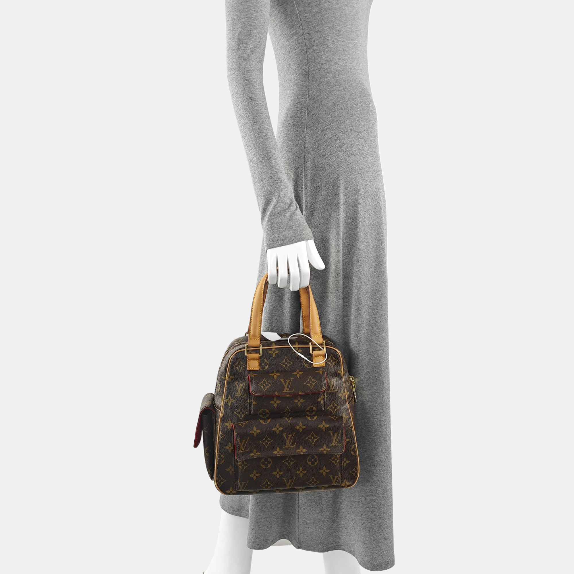EXCENTRI-CITE Monogram Coated Canvas Brown