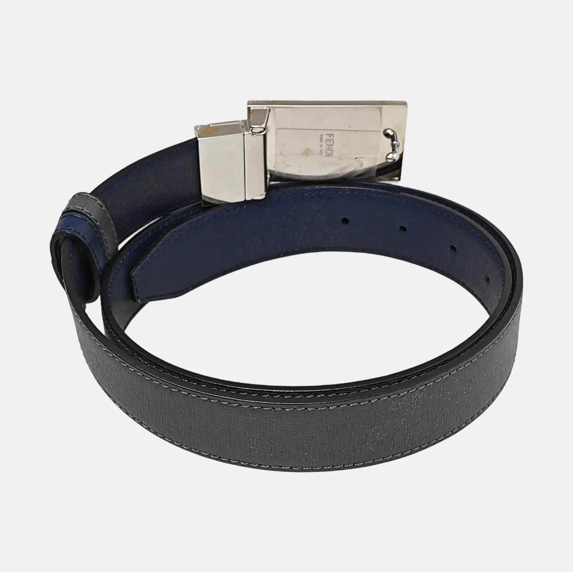 Leather Belt Gray