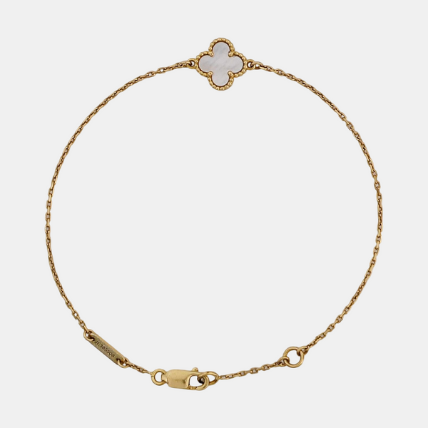 Sweet Alhambra 18k Gold Bracelet