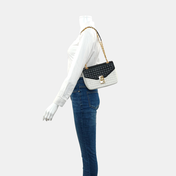 Authenticated pre-owned  C Medium Quilted Calfskin Multicolor - Crossbody Bag at Looply