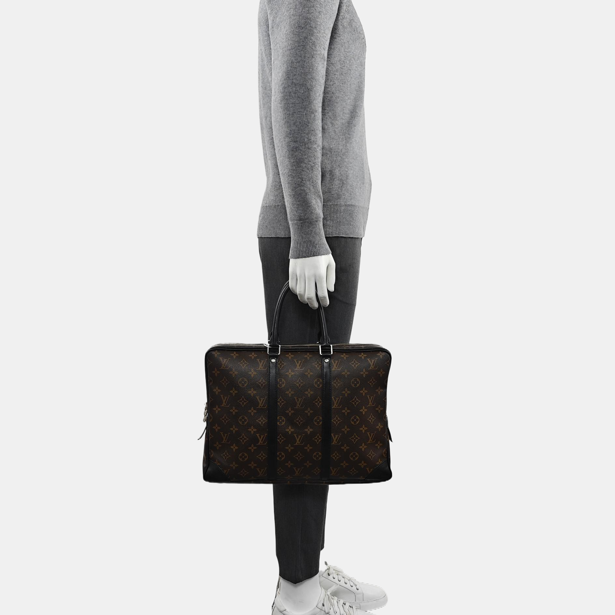 PORTE-DOCUMENTS Monogram Coated Canvas Brown