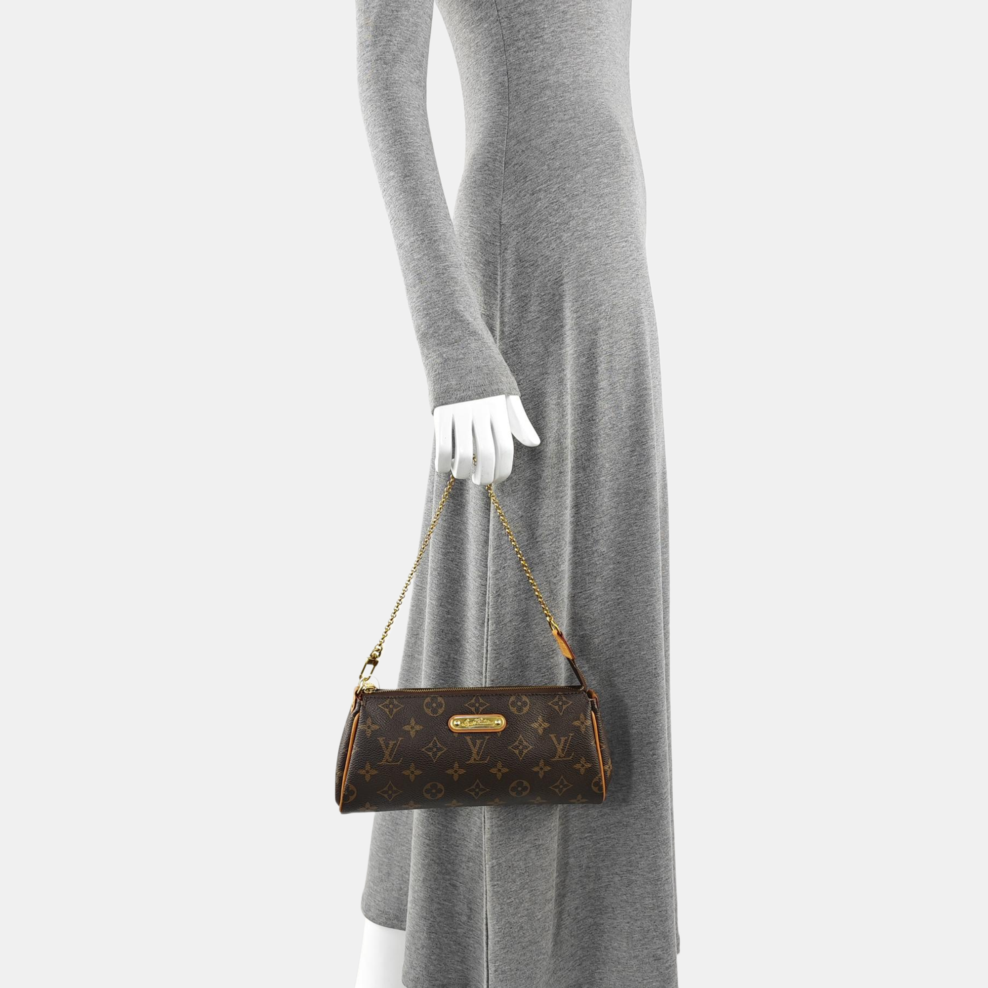 EVA Monogram Coated Canvas Brown