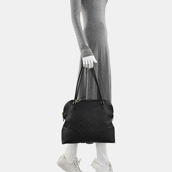 Bree Monogram Calfskin Black