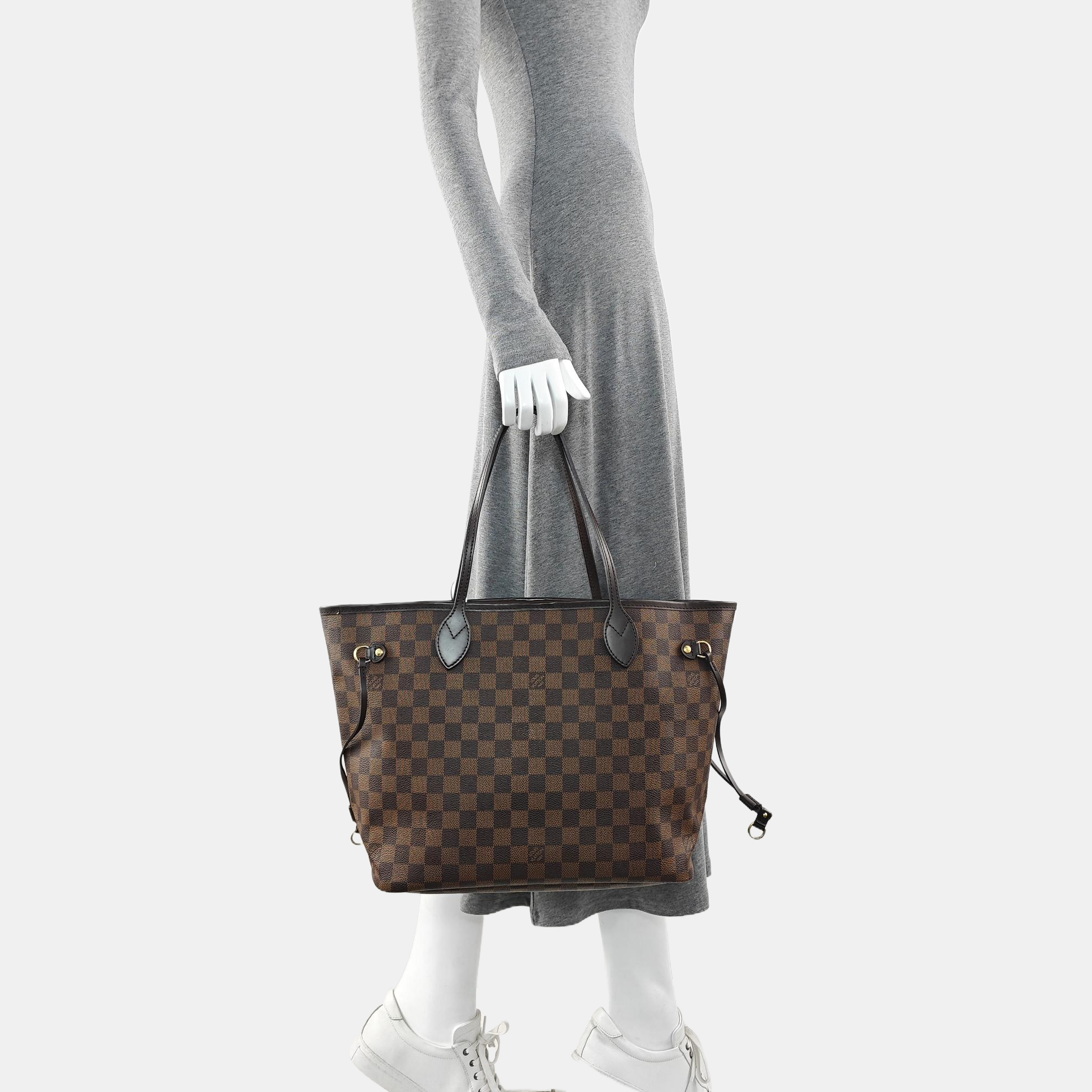 NEVERFULL MM Damier Ebene Coated Canvas Brown