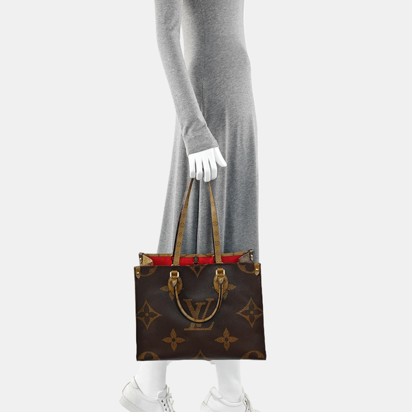 ONTHEGO MM Monogram Coated Canvas Brown