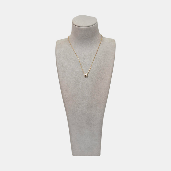 Pop H Metal Rose Gold Necklace