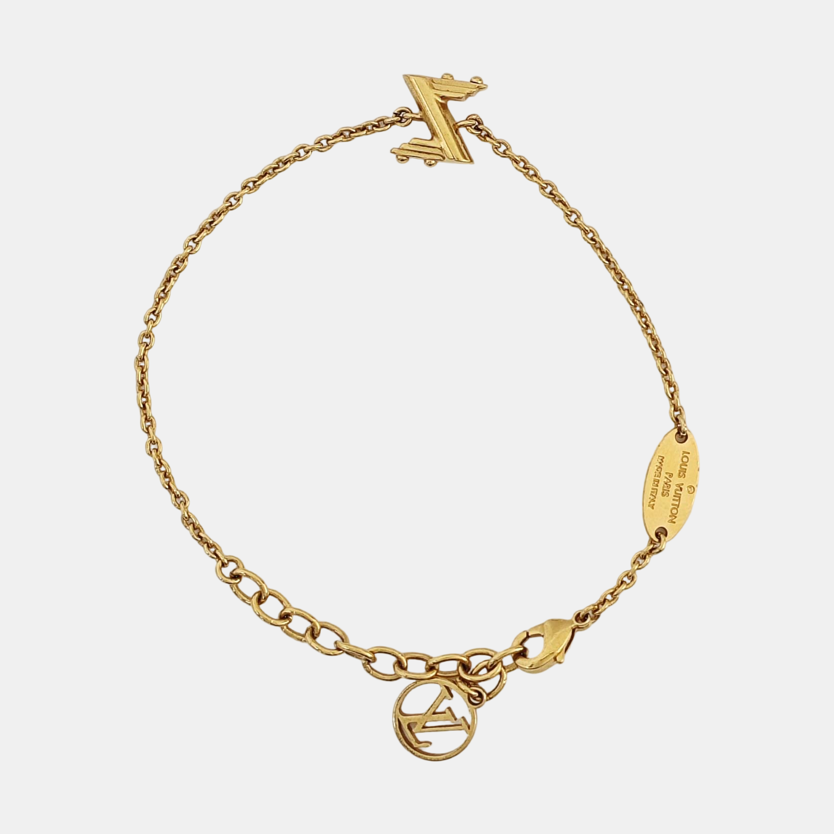 LV &amp; ME Metal Gold Bracelet