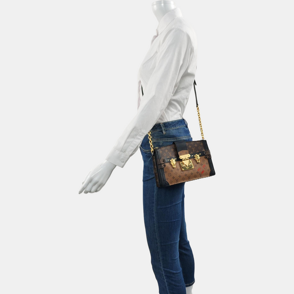 TRUNK Monogram Coated Canvas Brown