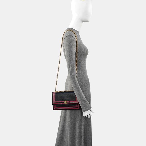 Calfskin Shoulder Bag Black
