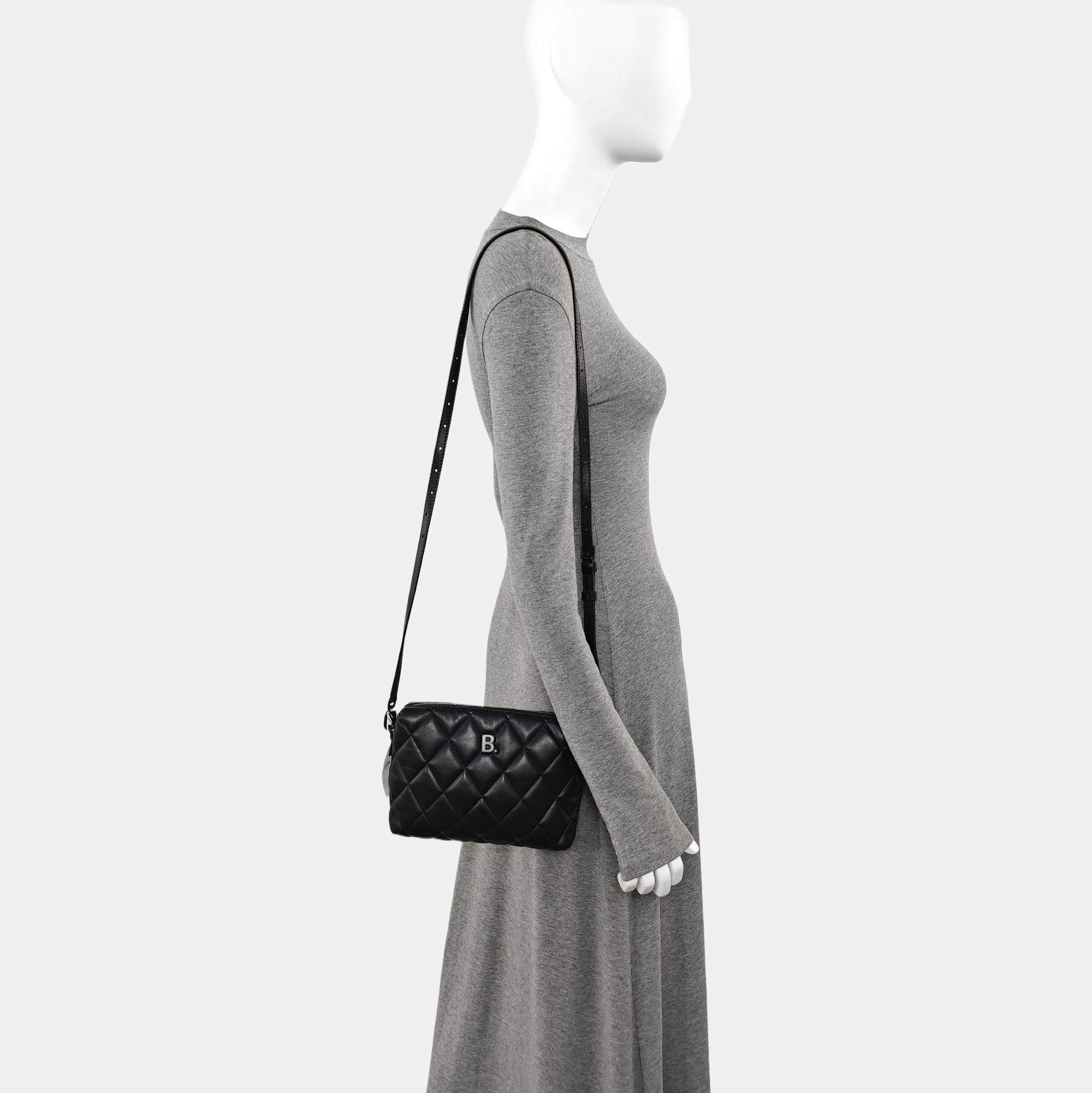 B. Quilted Calfskin Black